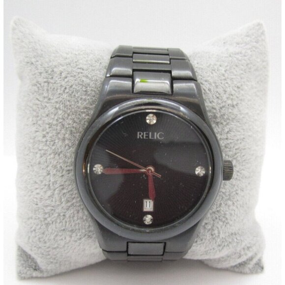 Men Relic Quartz WR Analog 38mm Round Watch (H567) "New Battery" ZR77106 - Picture 1 of 9